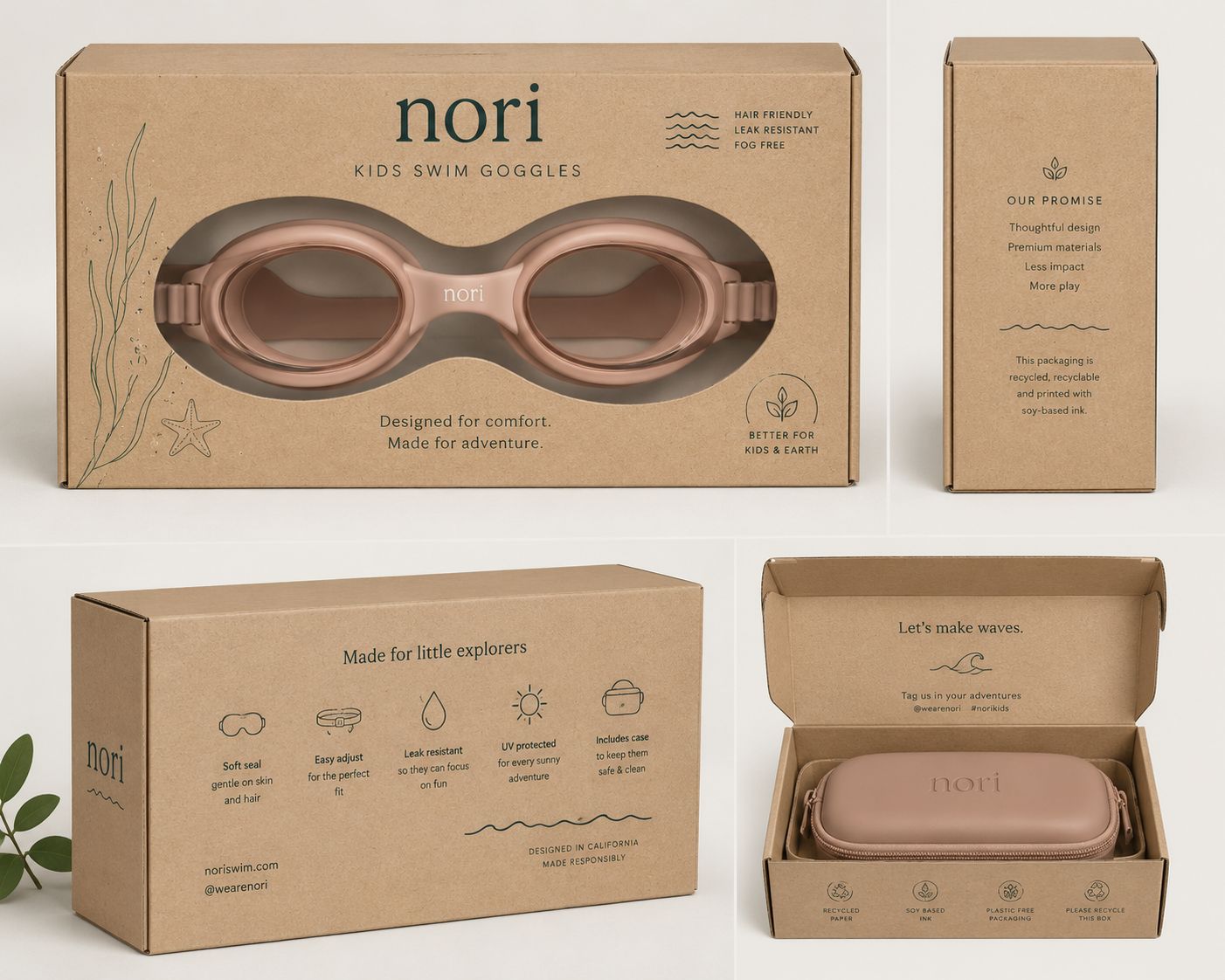 Blush pink box render