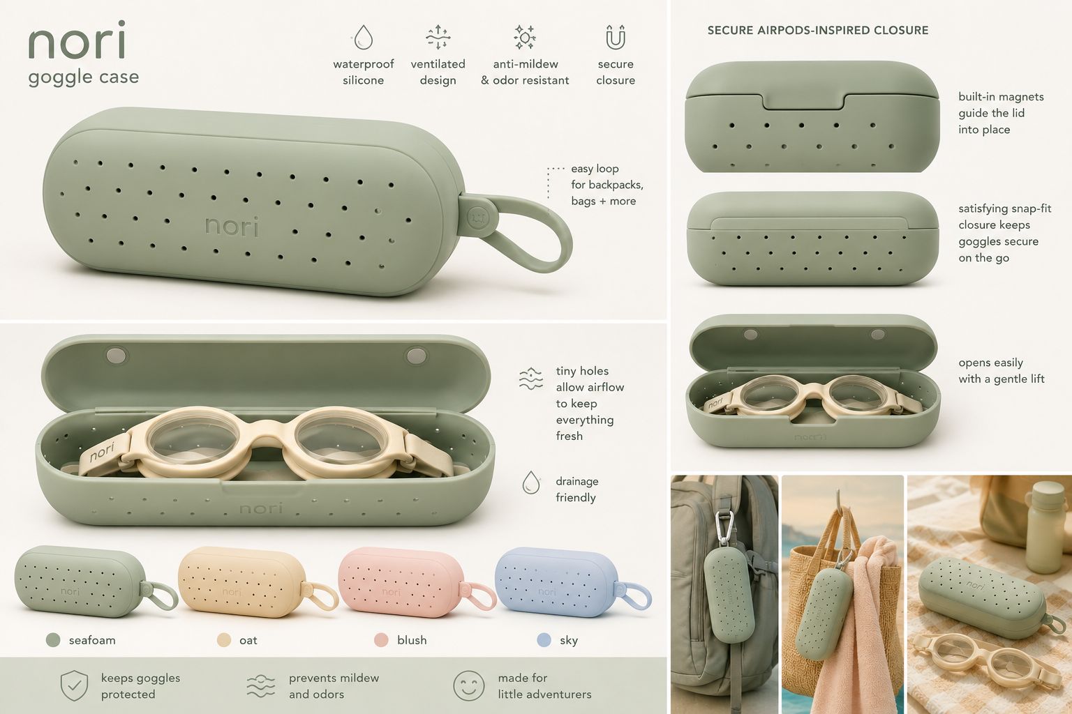 Magnetic carry case